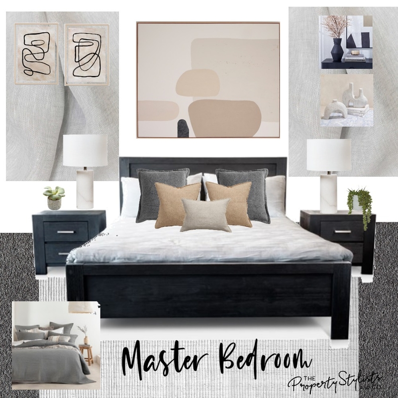 Malua Master Bed Mood Board by The Property Stylists & Co on Style Sourcebook