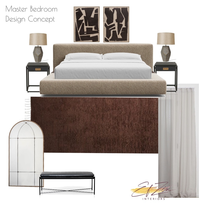 14 Milner St- Master Bedroom Mood Board by EF ZIN Interiors on Style Sourcebook