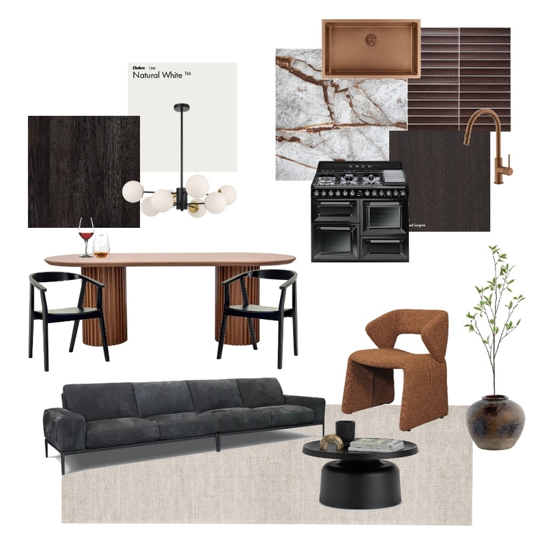Chocolate and Red Wine Mood Board by Studio Rae Interior Designs on Style Sourcebook