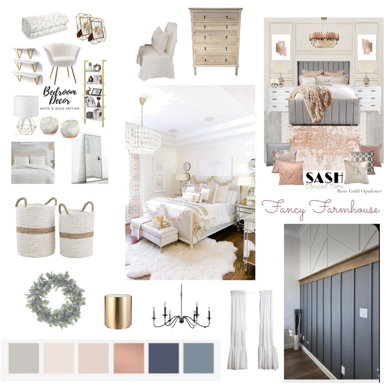 Modern Farmhouse - Fancy Girl's room Mood Board by Megan Jones on Style Sourcebook