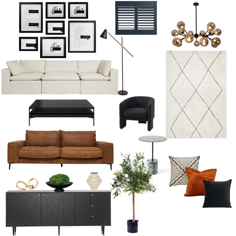 Contemporary Living Room- SM Mood Board by Nothando on Style Sourcebook