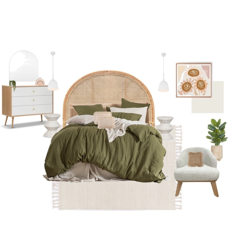 Green Bedroom Mood Board by Eastside Studios on Style Sourcebook