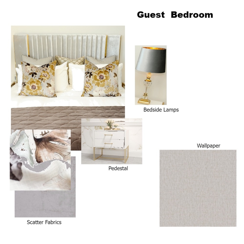 Guest bedroom Houghton Mood Board by DECOR wALLPAPERS AND INTERIORS on Style Sourcebook