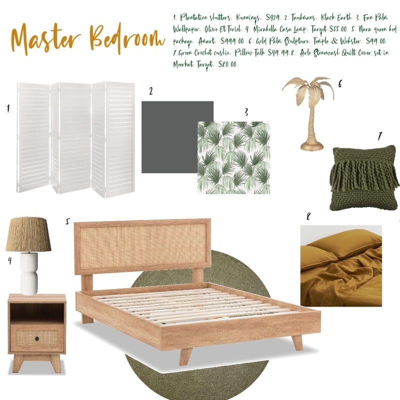 Master Bedroom Assignment 10 Mood Board by TiffanyApril_Home on Style Sourcebook