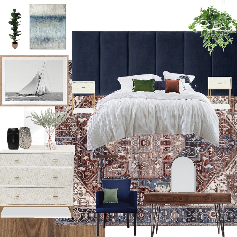 Modern Boho Master Bedroom Mood Board by Ssundar on Style Sourcebook