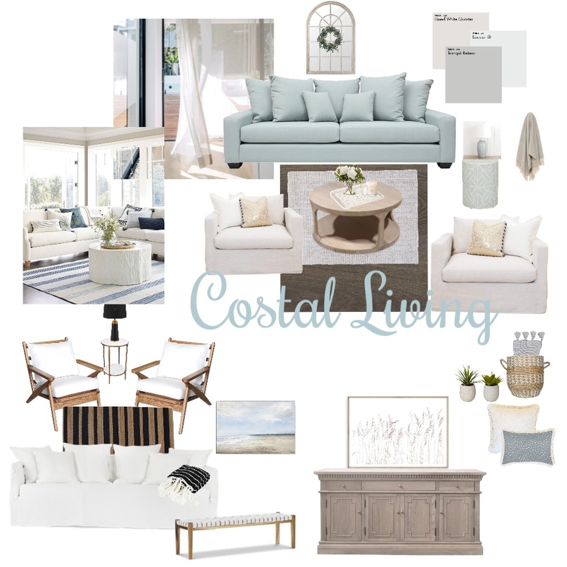Module 3 - Coastal Living Room Mood Board by MarUli67 on Style Sourcebook