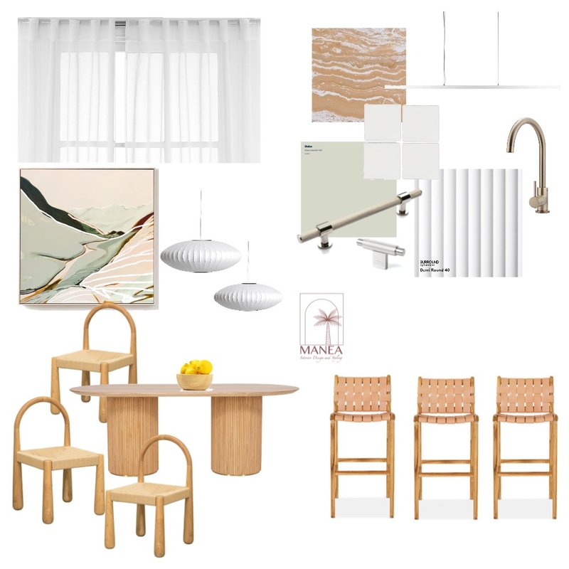 Contemporary Kitchen and Dining Mood Board by Manea Interiors on Style Sourcebook