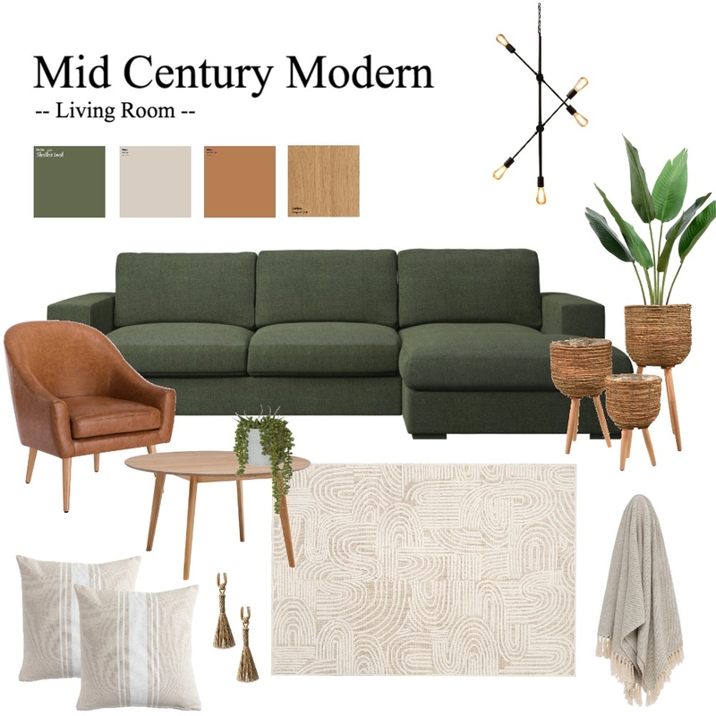 Mid Century Modern Mood Board by Vaidehi on Style Sourcebook