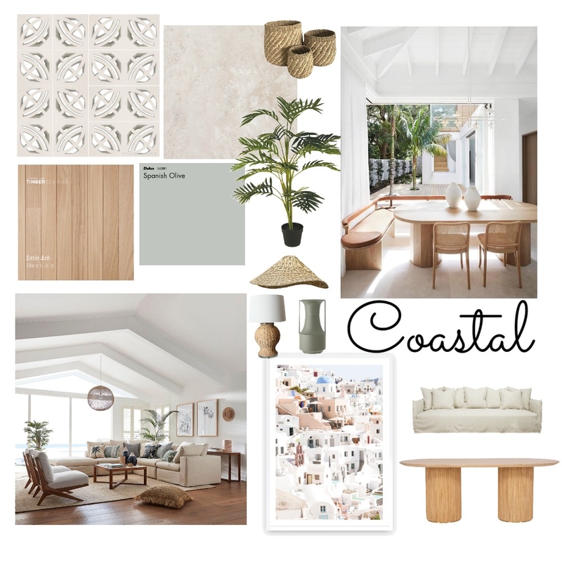 Coastal: Assignment 3 - Part A (revise) Mood Board by Karly Pollard on Style Sourcebook