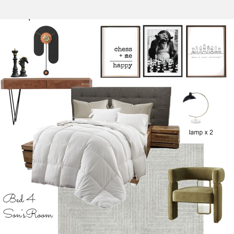 bedroom 4 - Sons Room Mood Board by Megha on Style Sourcebook