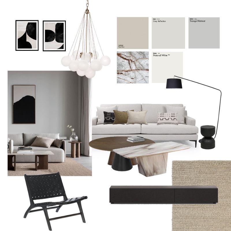 Mod 3 - Contemporary Living Room Mood Board by Aelea Atelier on Style Sourcebook