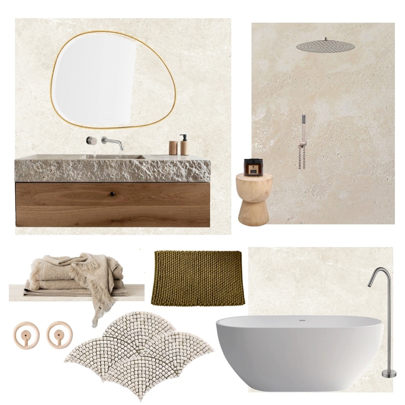 Art Deco Mediterranean Bathroom Mood Board by Emma Hurrell Interiors on Style Sourcebook