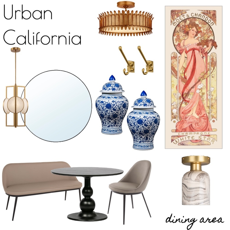 URBAN CALIFORNIA - Dining Mood Board by RLInteriors on Style Sourcebook