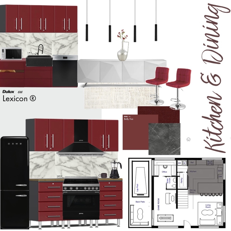 Kitchen Sample Board Mood Board by CourtneyDotson on Style Sourcebook