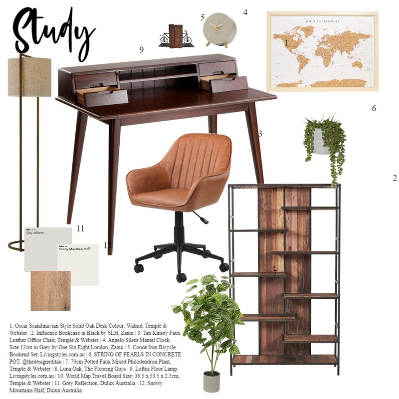 Study Mood Board by delsamra on Style Sourcebook