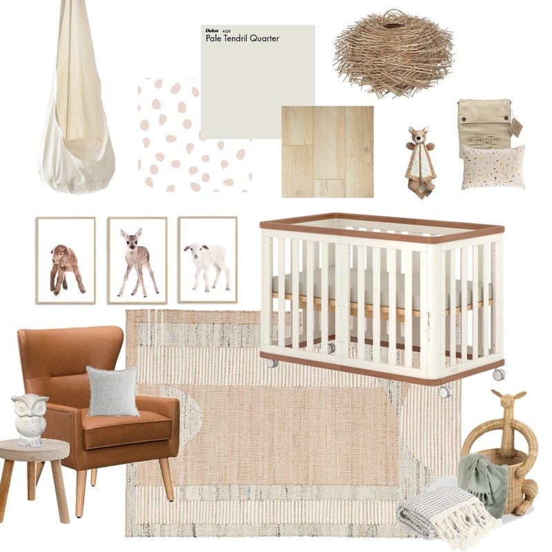 Neutral Nursery Mood Board by Mosaiek Interiors on Style Sourcebook