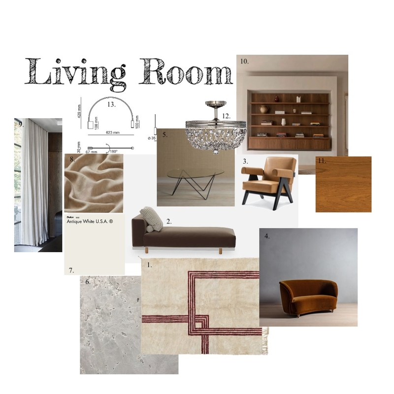 Living Room Sample Board Mood Board by Ingrid Susanto on Style Sourcebook