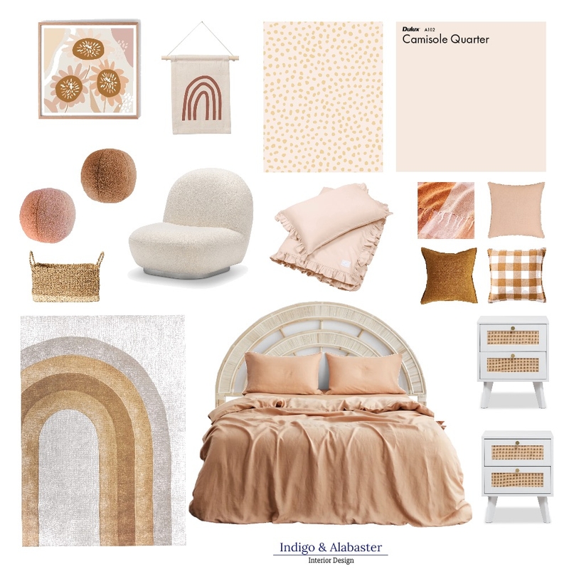 Tweens Bedroom Mood Board by Indigo & Alabaster Interior Design on Style Sourcebook