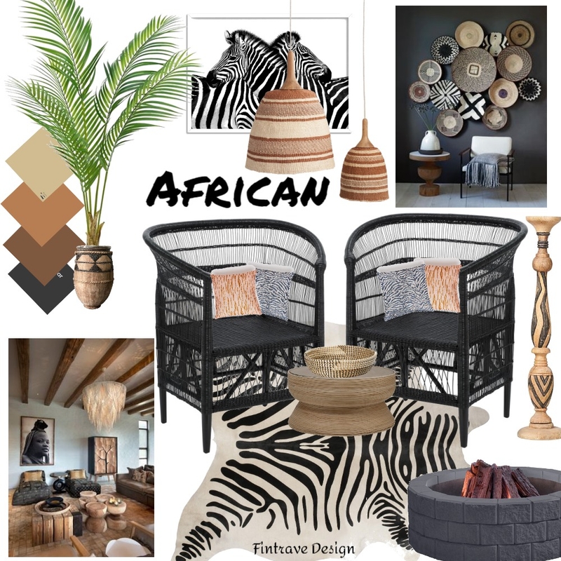 African Mood Board by yacine on Style Sourcebook