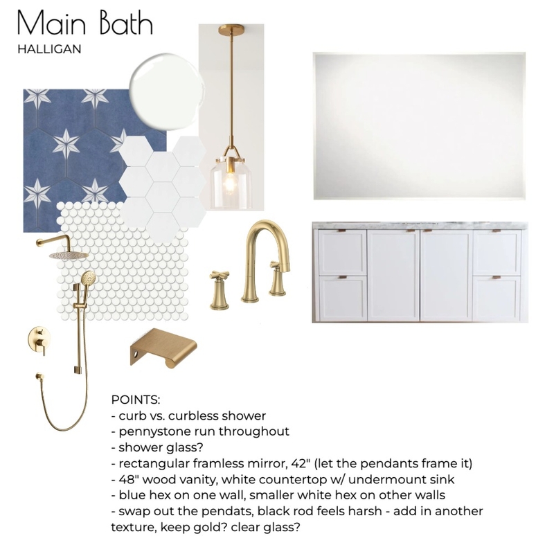 Halligan - Main Bath Mood Board by Sarah Beairsto on Style Sourcebook