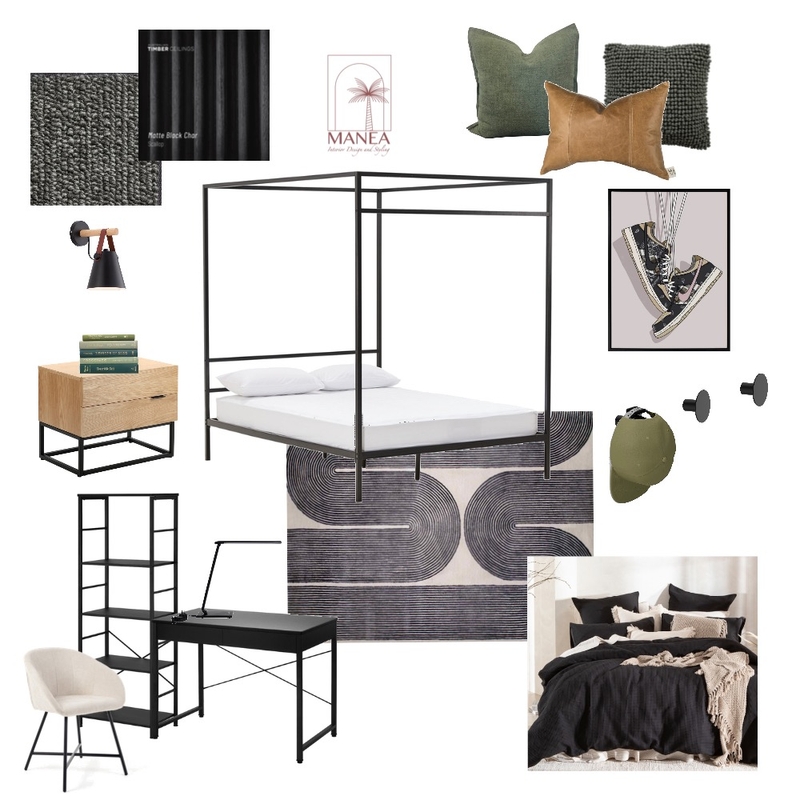 Teen Boys Bedroom Mood Board by Manea Interior Design & Styling on Style Sourcebook