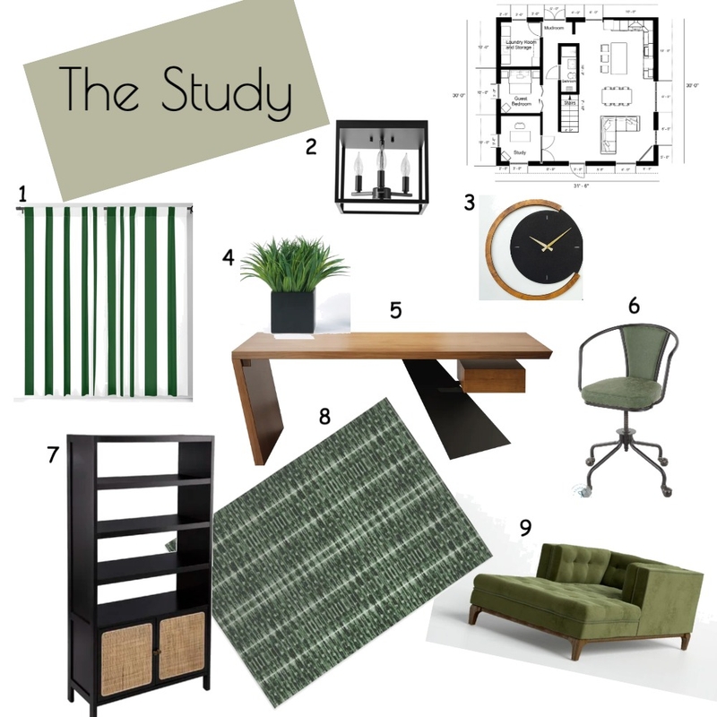 Module 9 - The Study Mood Board by ashleystewart on Style Sourcebook