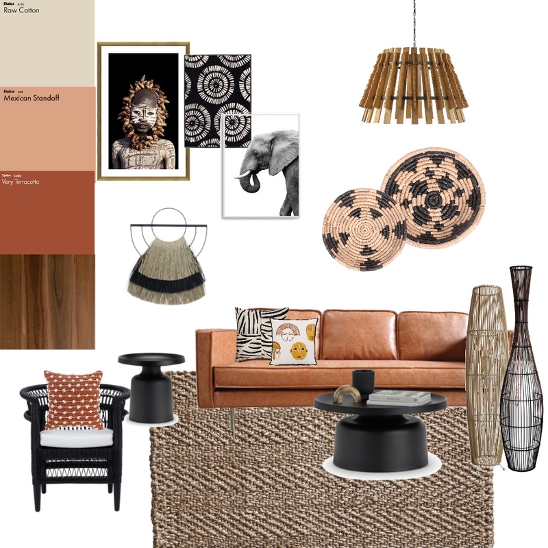 African Living Room Mood Board by justjessie on Style Sourcebook