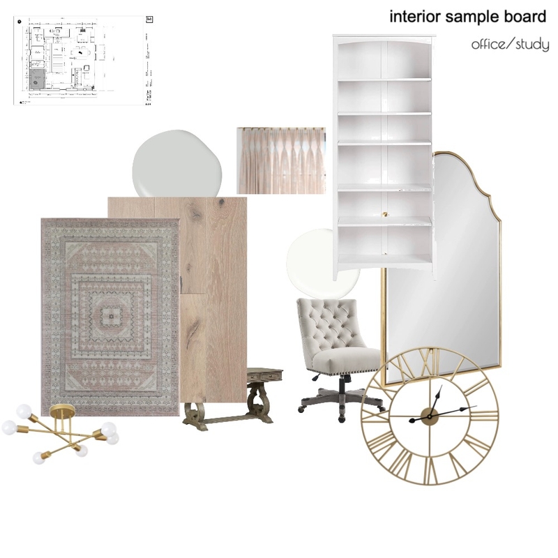 office/study sample board Mood Board by haleylcrowder on Style Sourcebook