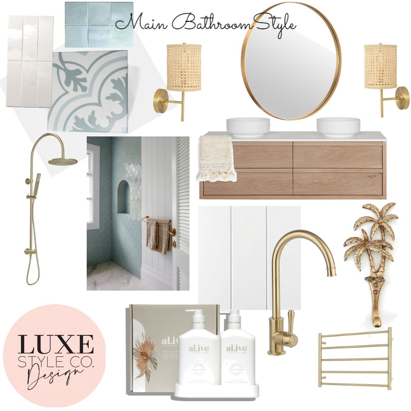 Main Bathroom Brighton Mood Board by Luxe Style Co. on Style Sourcebook