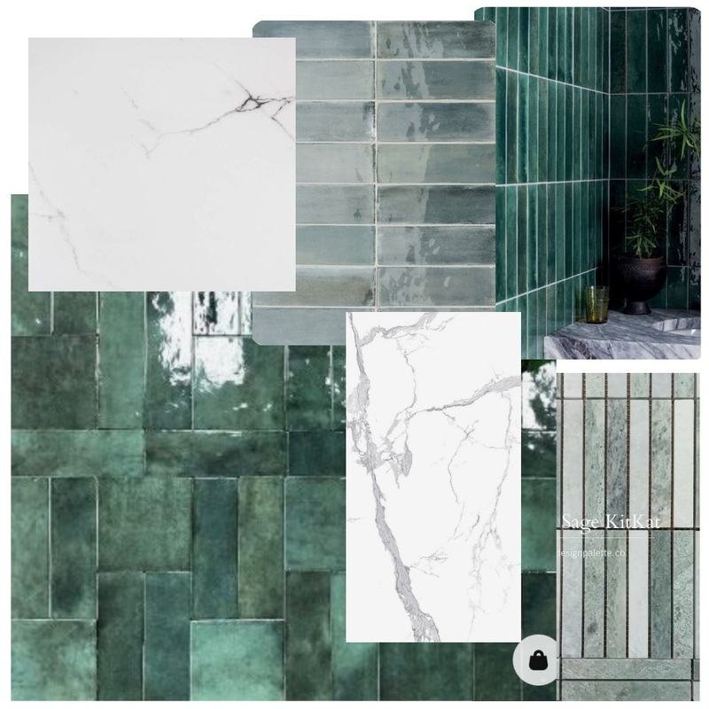 Y.D. ensuite design feature tile/floor 3/4 wall tile Mood Board by ONE CREATIVE on Style Sourcebook