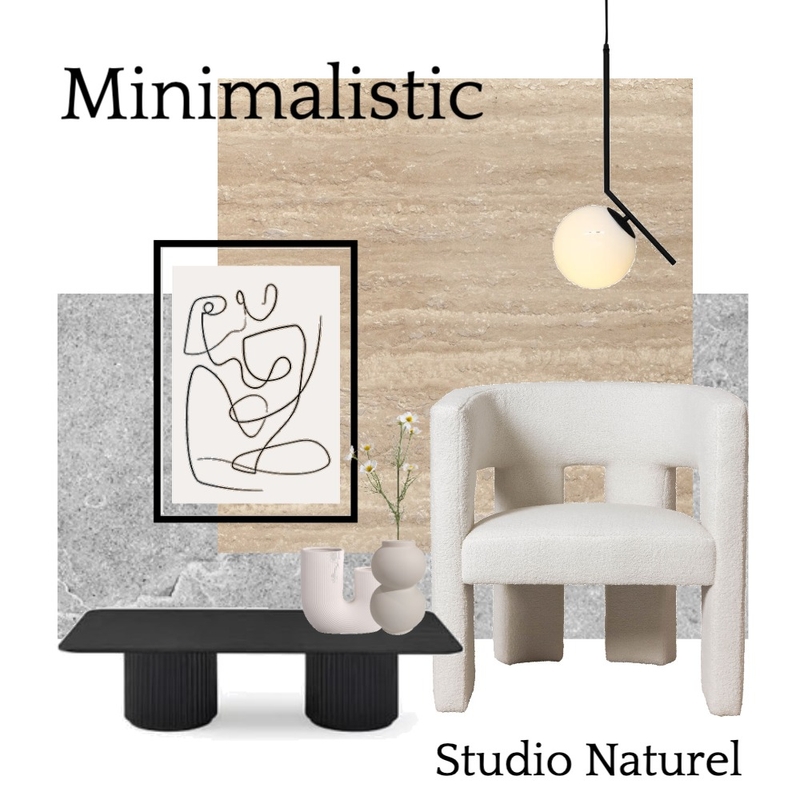 Minimalistic Mood Board by Studionaturel on Style Sourcebook