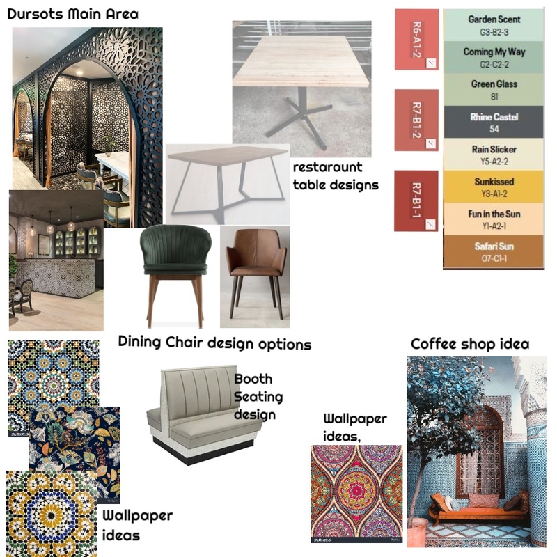 Dursots main dining area Mood Board by DECOR wALLPAPERS AND INTERIORS on Style Sourcebook