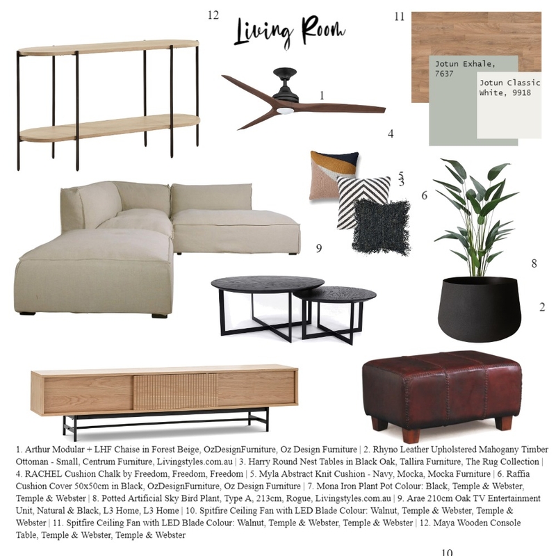 Living Room Mood Board by malakradwan on Style Sourcebook