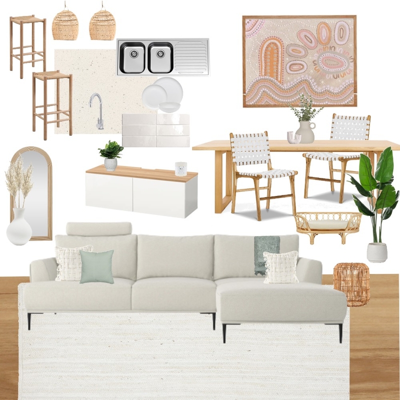 Dining and Living Room Mood Board by swcoastalhaven on Style Sourcebook