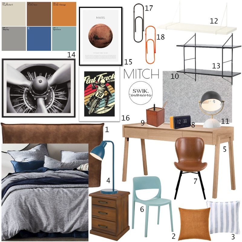 MITCH Sampleboard Mood Board by Libby Edwards on Style Sourcebook