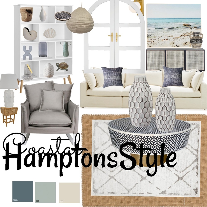 Coastal Hamptons Style Mood Board by Tammy on Style Sourcebook