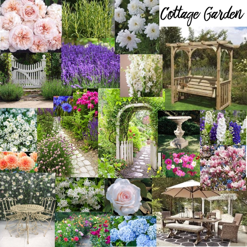 Cottage Garden Mood Board by Nicky Crowe on Style Sourcebook