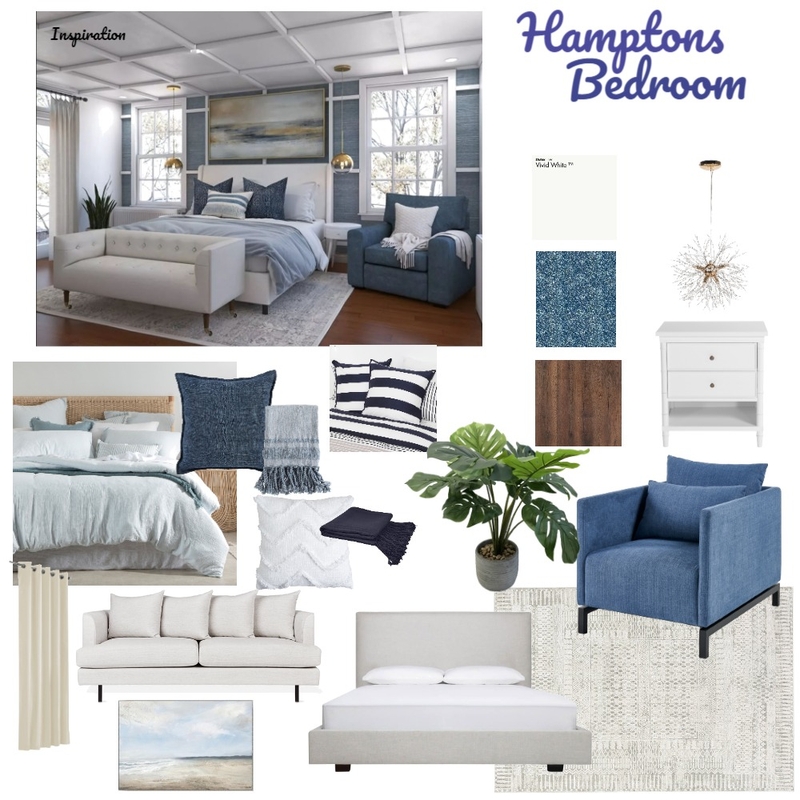 Module 3 Assignment - Hamptons Bedroommm Mood Board by Inside_Illusions on Style Sourcebook