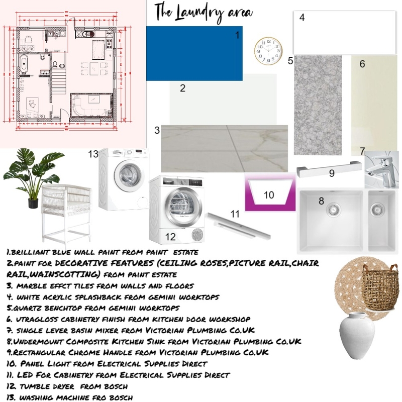 The Laundry sample board Mood Board by Rosy on Style Sourcebook