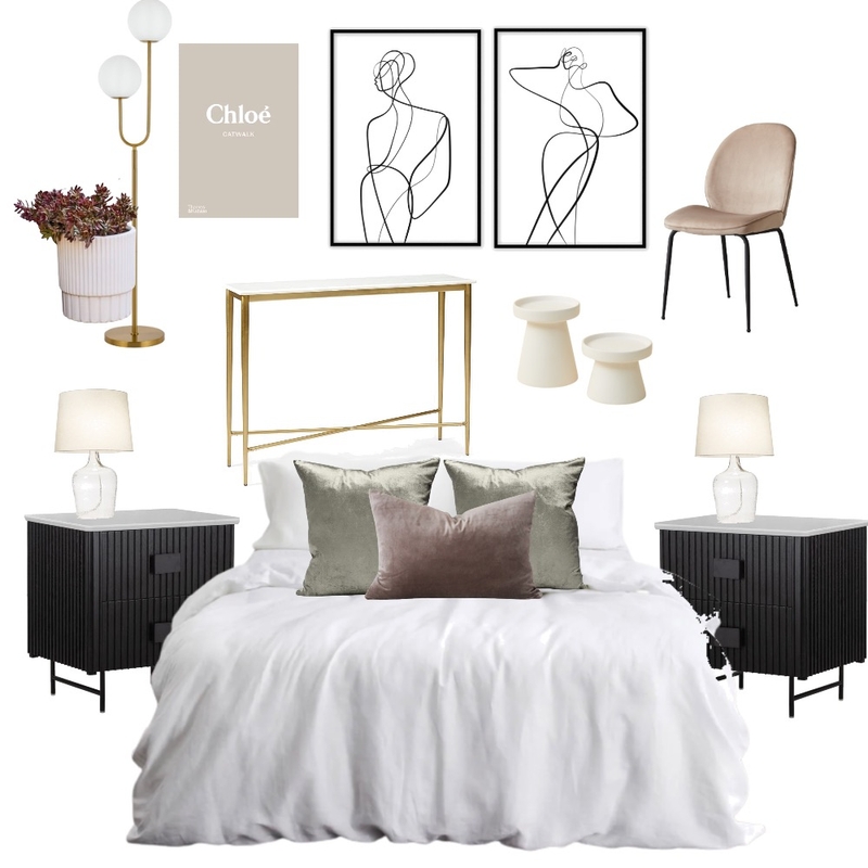 Afaf bedroom Mood Board by Oleander & Finch Interiors on Style Sourcebook