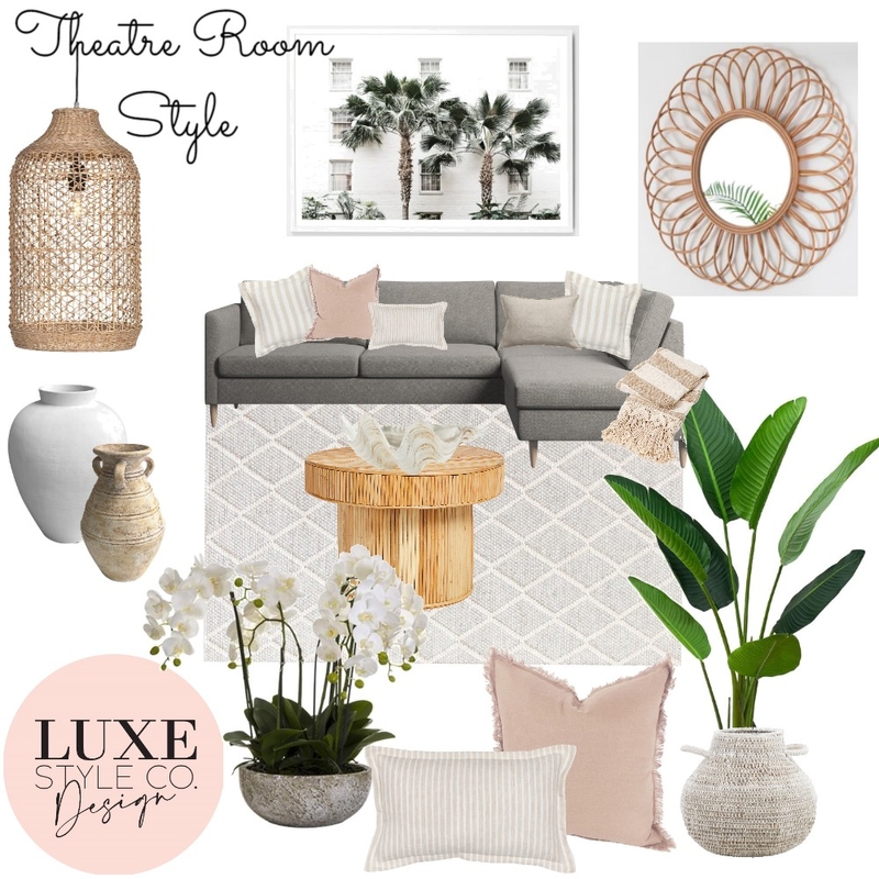 Theatre Room Mood Board by Luxe Style Co. on Style Sourcebook