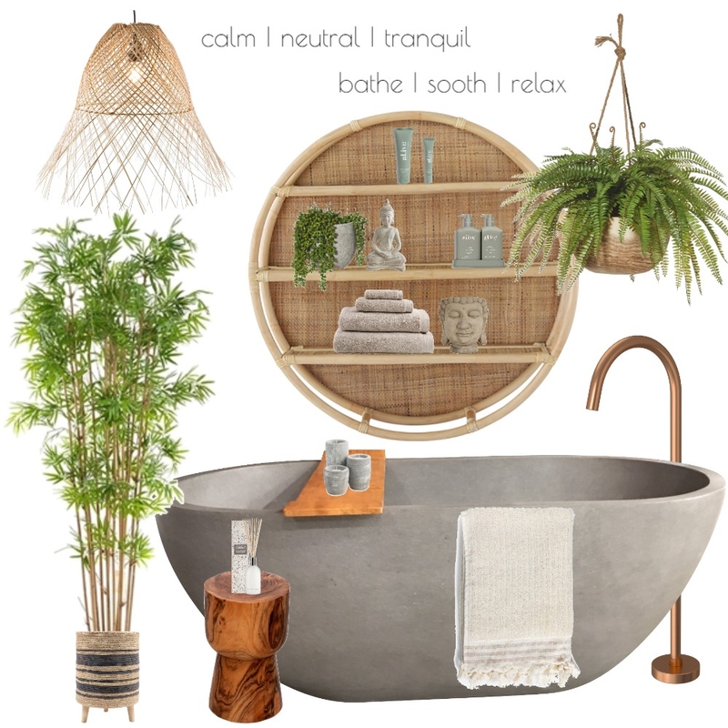 Feng Shui Bathroom Mood Board by Valhalla Interiors on Style Sourcebook