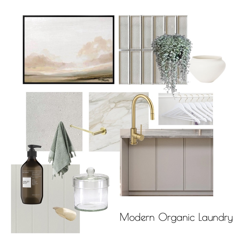 Modern Organic Laundry Mood Board by Mood Collective Australia on Style Sourcebook