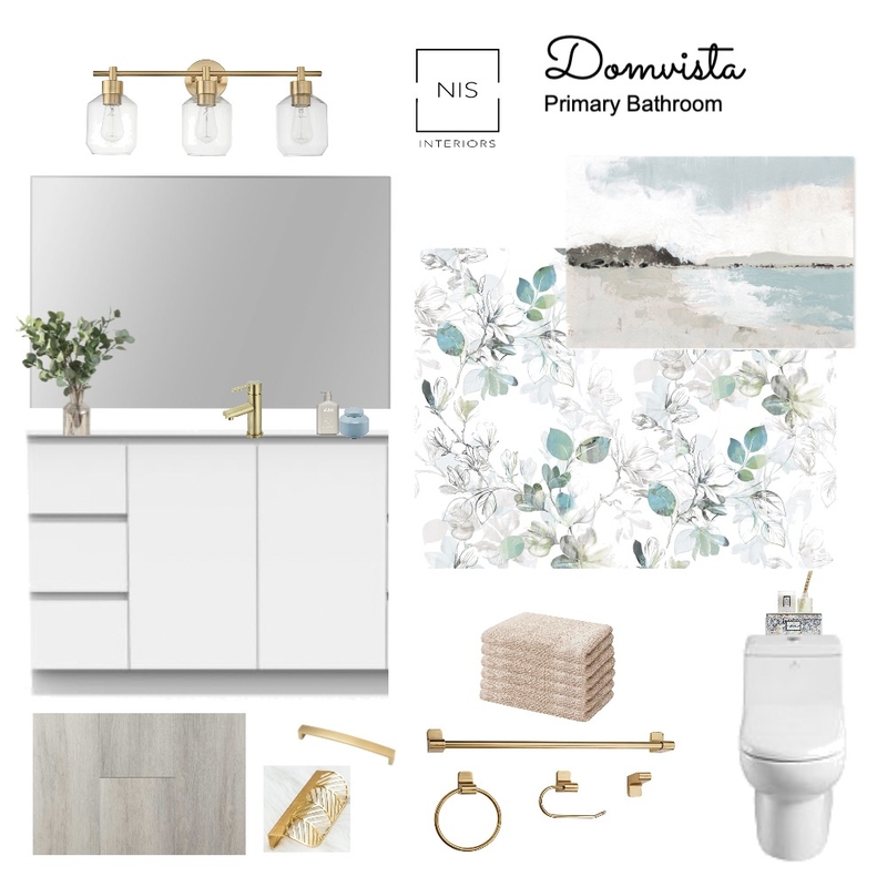 Domvista - Primary bathroom D3 Mood Board by Nis Interiors on Style Sourcebook