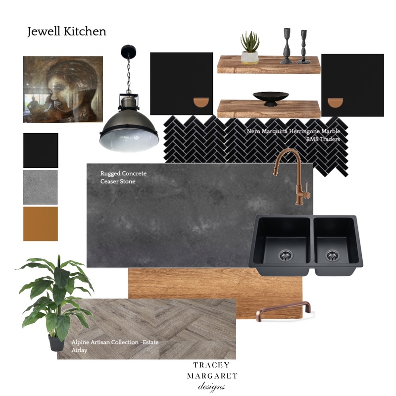 Jewell Kitchen Concept 2 Mood Board by tmtdesignes@gmail.com on Style Sourcebook