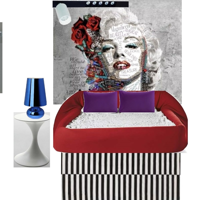 bed room pop art marilyn monroe Mood Board by Iv on Style Sourcebook