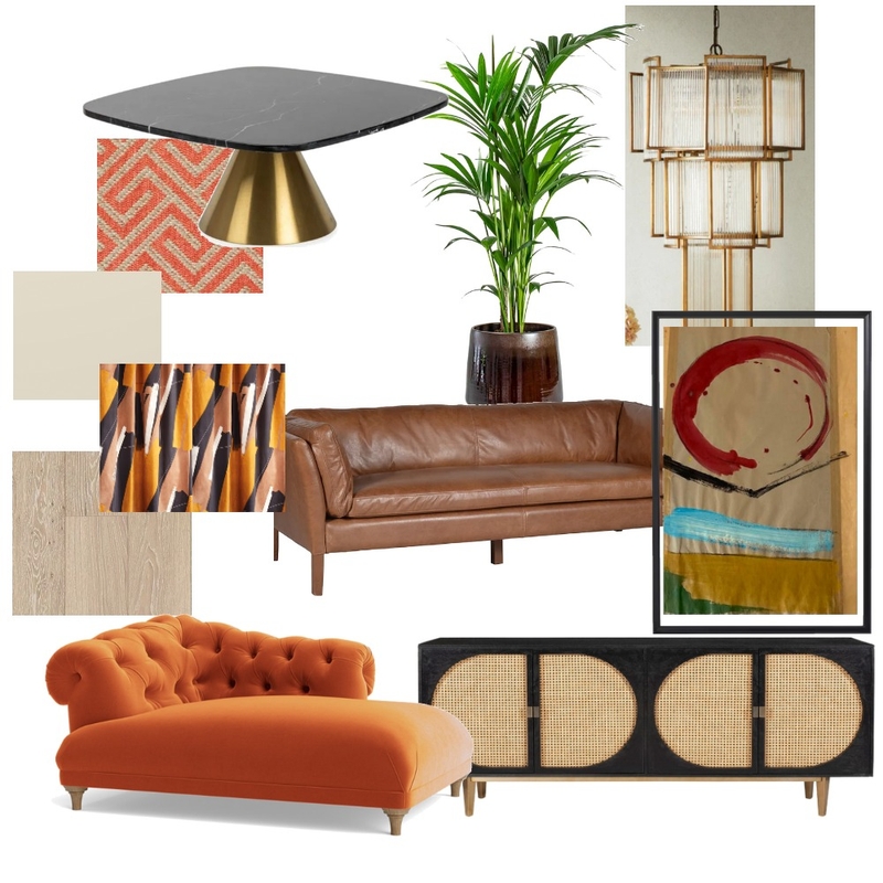 Living Room Sample Board Mood Board by Studio Conker on Style Sourcebook