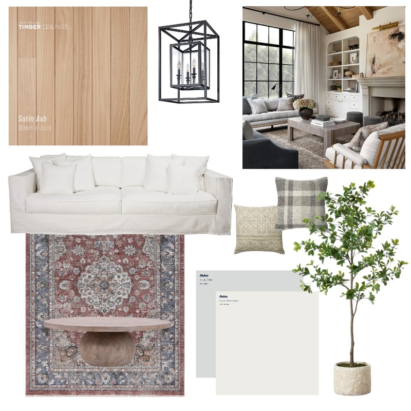 Modern Farmhouse living room Mood Board by Eliza_Benecke on Style Sourcebook