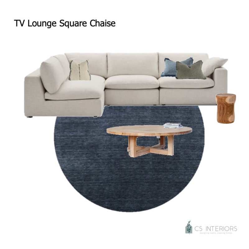 TV Lounge with square chaise Mood Board by CSInteriors on Style Sourcebook