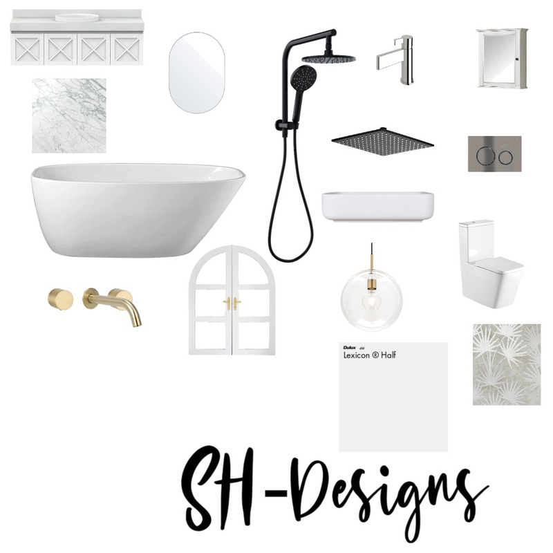Bathroom by SH-Designs Mood Board by SH-Designs on Style Sourcebook